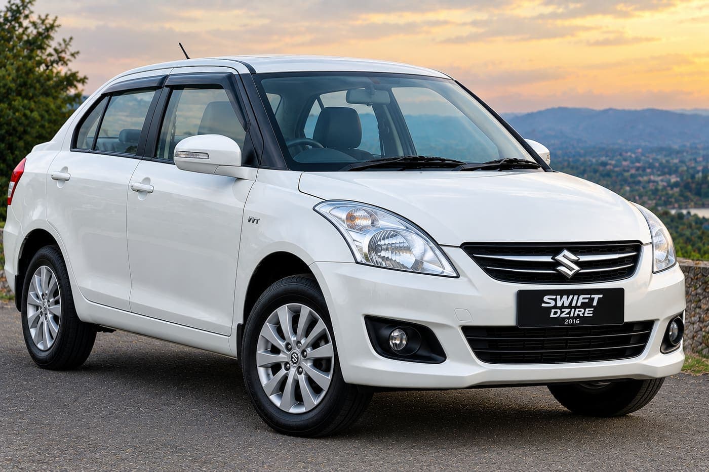 Swift Dzire sedan available with driver for local and outstation travel